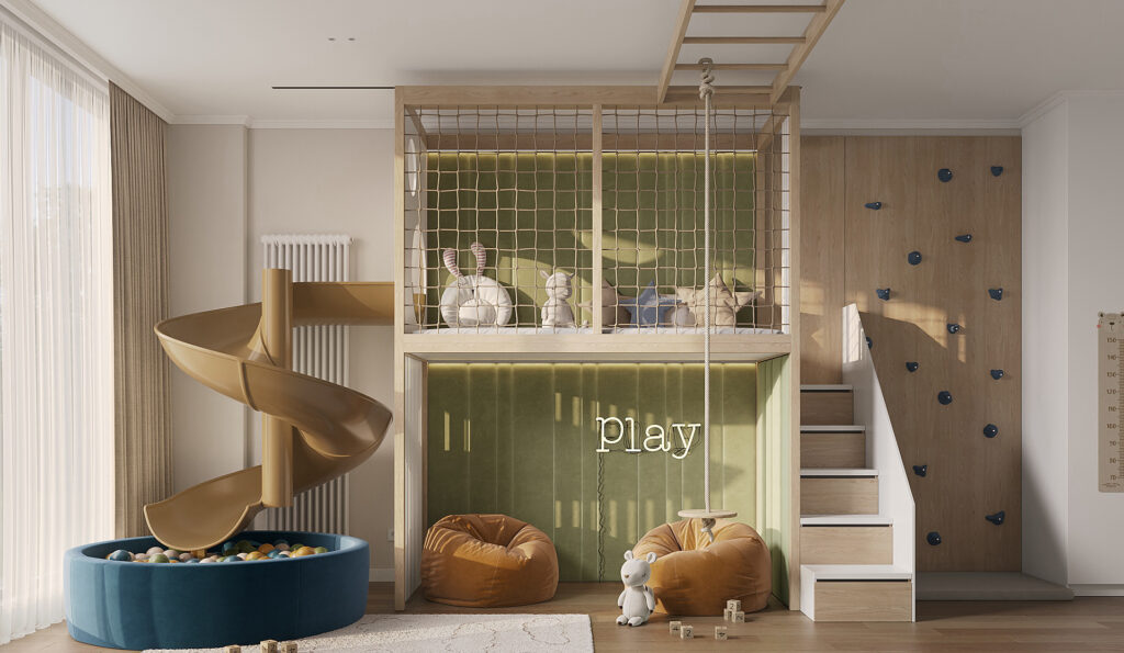 Дитяча ігрова кімната на 35 м.кв