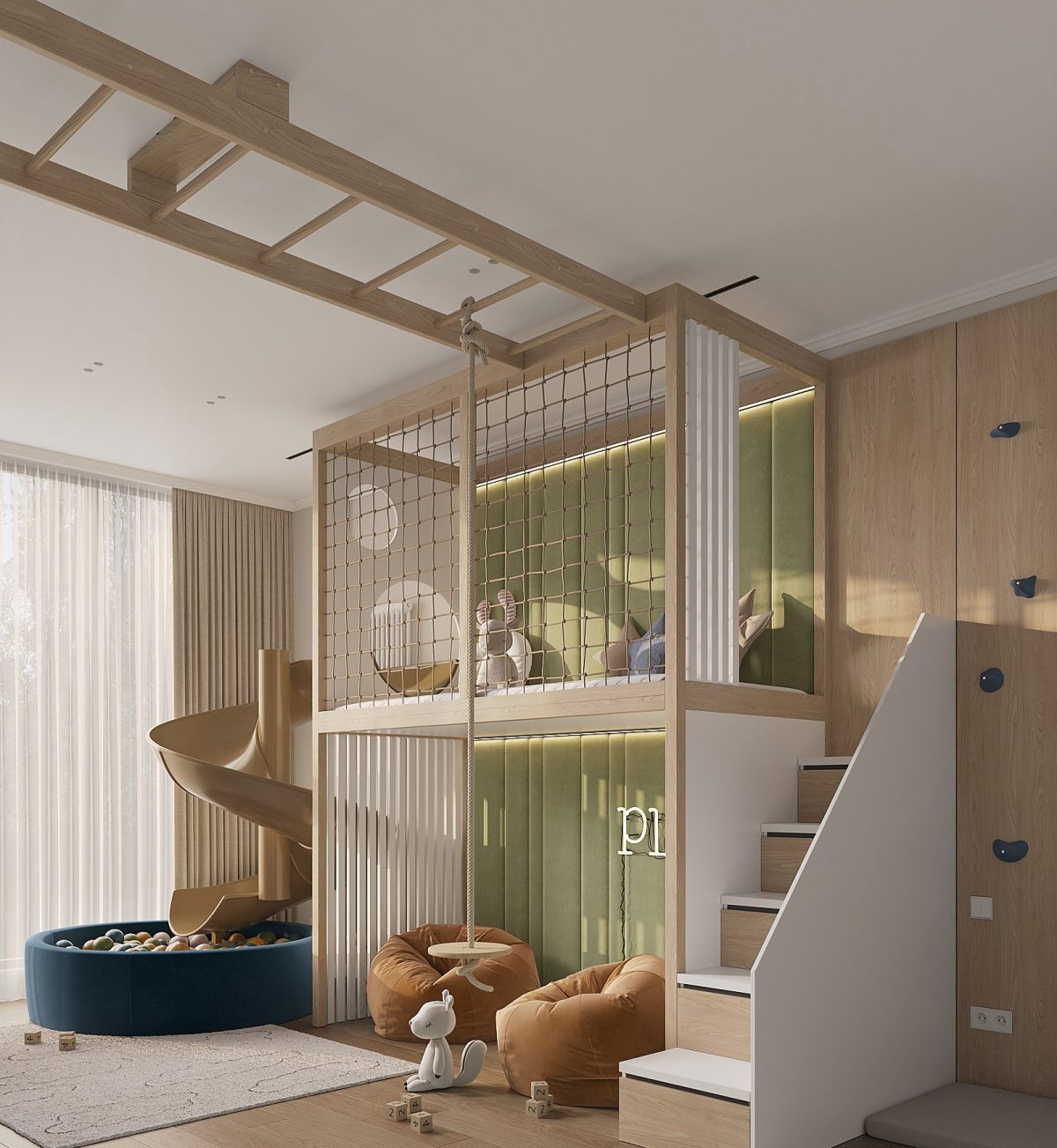 Дизайн проєкт ігрової кімнати 925