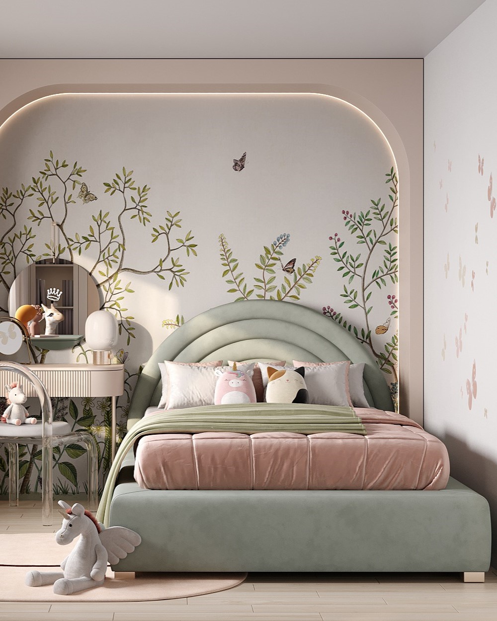 Дизайн спальні для дівчинки: ніжність та елегантність