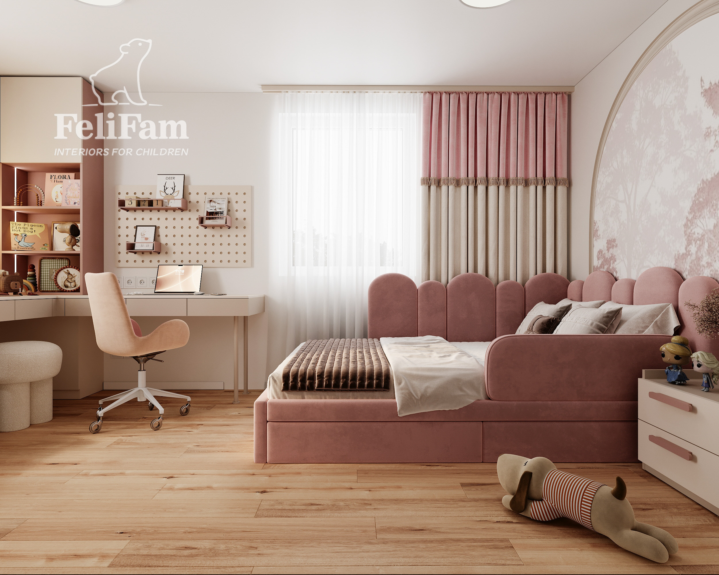 Chambre d'enfant favorisant l'autonomie